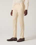 Slim Stretch Textured Tailored Pant, Lemon, hi-res